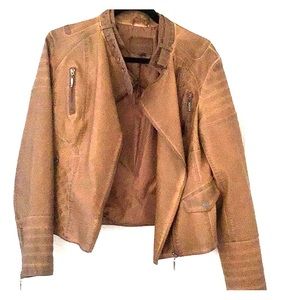 Leather jacket (camel)